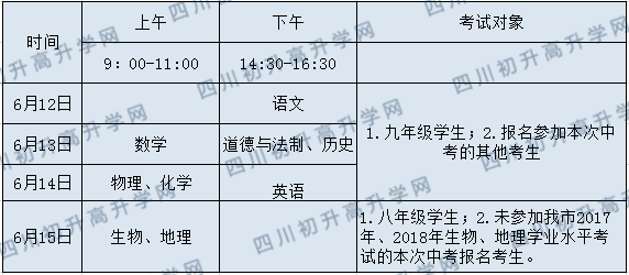 2020年廣安中考時(shí)間是多久，會(huì)改變嗎？