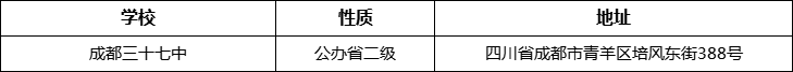 成都市成都三十七中詳細(xì)地址、在哪里？