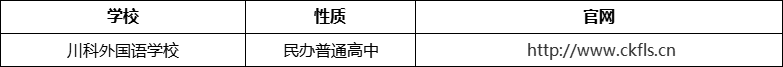 成都市川科外國語學(xué)校官網(wǎng)、網(wǎng)址、官方網(wǎng)站