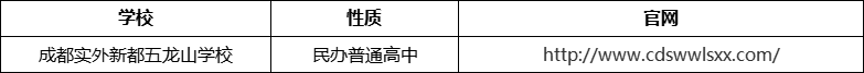 成都市成都實(shí)外新都五龍山學(xué)校官網(wǎng)、網(wǎng)址、官方網(wǎng)站